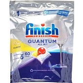 Таблетки для посудомоечной машины Finish Quantum 60шт лимон