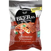 Гренки Beerka 60г ржаные со вкусом баварских колбасок