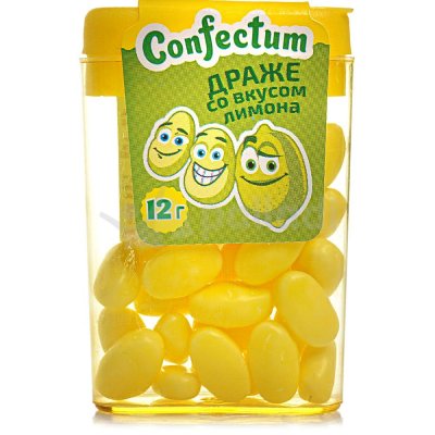 Драже Confectum 12г со вкусом лимона