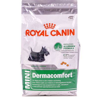 Royal Canin Mini Dermacomfort Корм для взрослых собак весом от 1 до 10кг 4кг