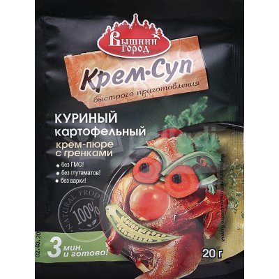 Суп Вышний Город 20г Куриный картофельный крем-пюре с гренками