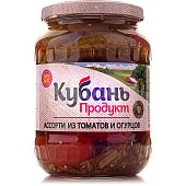 Ассорти Кубань продукт 680г томаты/огурцы 