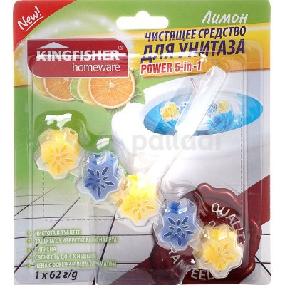 Средство чистящее для унитаза Kingfisher 5 в 1  Лимон 62г