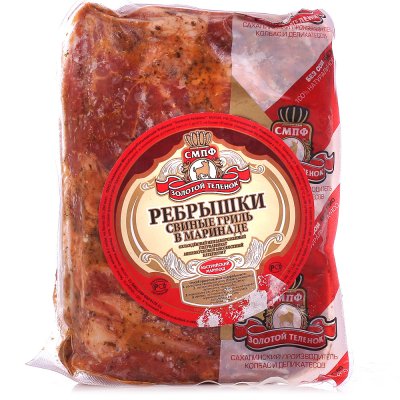 Ребрышки свиные для жаркого 1,45кг в маринаде Золотой теленок
