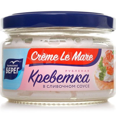 Паста Балтийский Берег Creme Le Mare 165г креветка в сливочном соусе