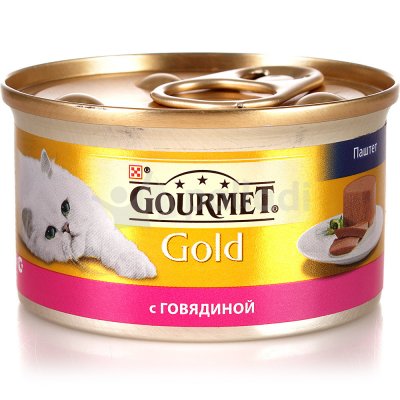 Корм для кошек GourmeT Gold 85г с говядиной