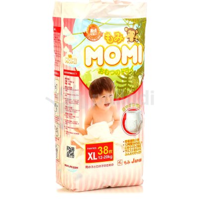Трусики MOMI для детей XL 12-20кг 38шт