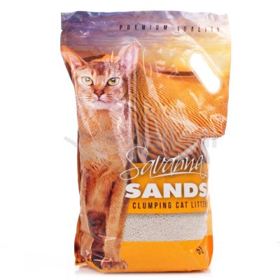 Наполнитель для кошек комкующийся SAVANNA SANDS без запаха 5л 54 978