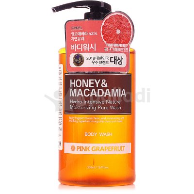 Гель для душа Kundal Honey & Macadamia Сочный грейпфрут 500мл