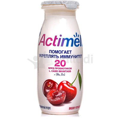 Напиток кисломолочный Actimel 100г вишня - черешня Danone