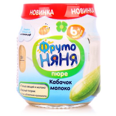 Пюре Фруто Няня 100г кабачок с молоком