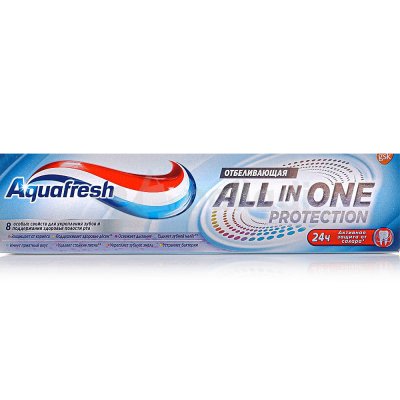 Зубная паста AQUAFRESH OLL in ONE protection Отбеливающая 75мл
