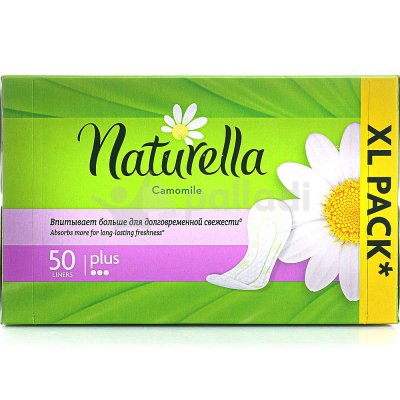 Прокладки гигиенические ежедневные NATURELLA Camomile plus 50шт