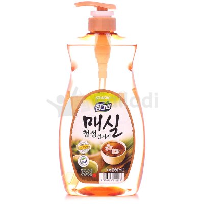 Средство для мытья посуды  CJ Lion  965мл Насос Chamgreen - Японский абрикос