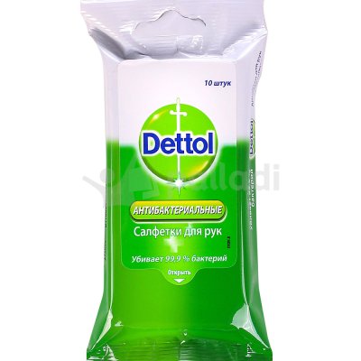 Влажные салфетки Dettol Антибактериальные 10шт