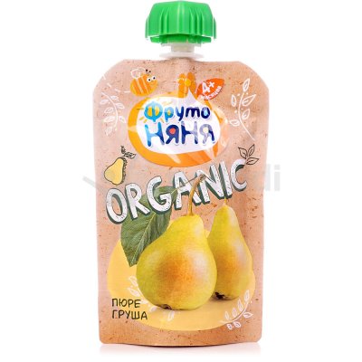 Пюре Фруто Няня ORGANIC 90г груша м/у