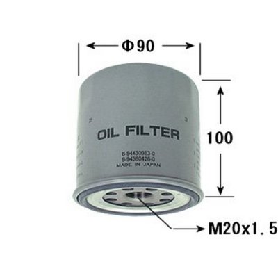 Фильтр масляный C-512 DAI-ICHI
          Артикул: 8-94430-983-0