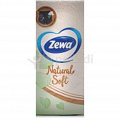 Платочки бумажные ZEWA  Natural Soft  4-х слойные 1 пачка