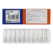 Лампа дополнительного освещения 12V 2.3W - без цоколя T5
          Артикул: 1596