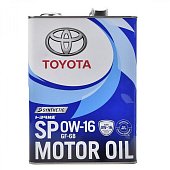 Масло моторное 0W16 SP/GF-6B TOYOTA MOTOR OIL SYNTHETIC 4л
          Артикул: 08880-13105