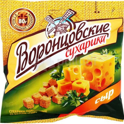 Сухарики Воронцовские 80г сыр