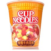 Лапша Cup noodle 80г с вкусом говядины и карри