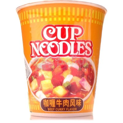 Лапша Cup noodle 80г с вкусом говядины и карри