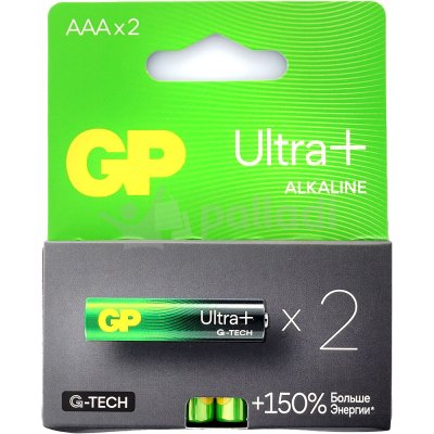 Батарейка GP ультра плюс 24AUP-2CR AAA 2шт