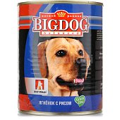 Консервы для собак ягнёнок с рисом 850г Big Dog Зоогурман