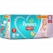 Трусики PAMPERS Pants 5 для мальчиков и девочек 12-17 96шт Мега Упаковка