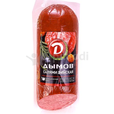 Дымов Салями Финская 330г колбаса варенокопченая