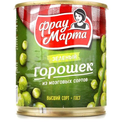 Горошек зеленый Фрау Марта 310г ж/б 