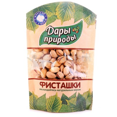 Дары природы 130г Фисташки жареные с морской солью 1/8
