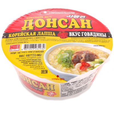 Лапша Донсан 86г вкус говядины