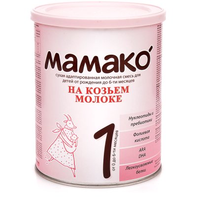 Молочная смесь MAMAKO 400гр №1 с рождения до 6 месяцев на козьем молоке