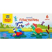 Пластилин мягкий Мульти-Пульти 6цв 
