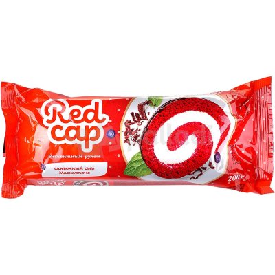 Рулет Red cap 200г сливочный сыр Маскарпоне 1/14