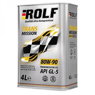 Масло трансмиссионное 80W90 GL-5 ROLF TRANSMISSION 4л (металл) минеральное
          Артикул: 322243