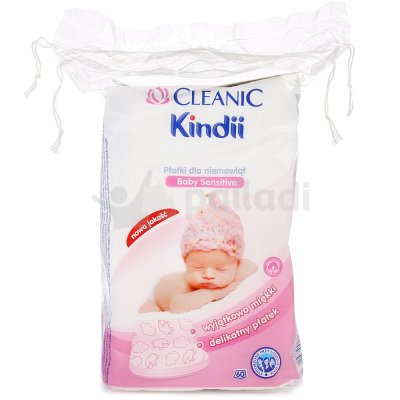 Диски ватные CLEANIC Kindii для младенцев 60шт