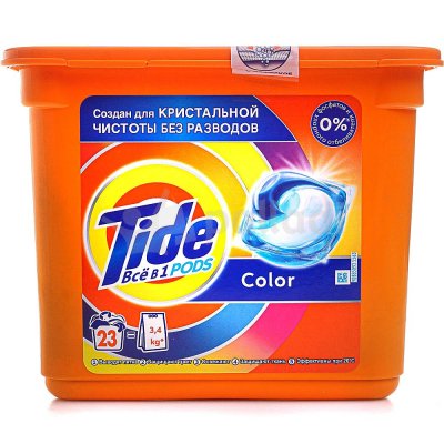 Капсулы для стирки TIDE Color 3 в 1 23х22,8г