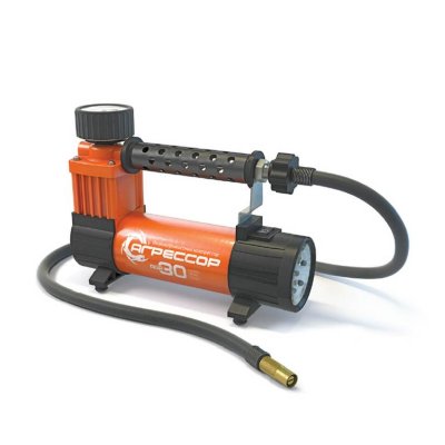 Компрессор автомобильный АГРЕССОР, металлический, 12V, 140W, производ-сть 30 л./мин., LED фонарь, сумка
          Артикул: AGR-30L