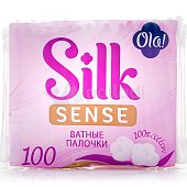 Ватные палочки OLA! Silk Sense косметические пакет 100шт