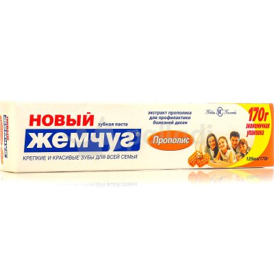 Зубная паста НОВЫЙ ЖЕМЧУГ Прополис 125мл