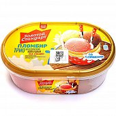 Мороженое Золотой стандарт 500г пломбир клубника/шоколад/ваниль