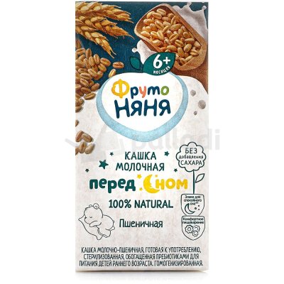 Кашка Фруто Няня 200мл молочно-пшеничная т/п
