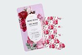 ROSE PETAL SATIN LEG MASK