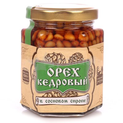 Варенье Сибирский знахарь 220г из кедрового ореха в сосновом сиропе