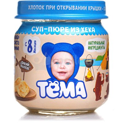 Суп-пюре Тема из хека 80г ст/б