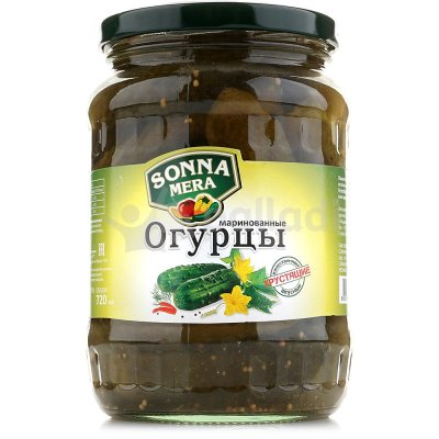 Огурцы Сонна Мера 720мл хрустящие