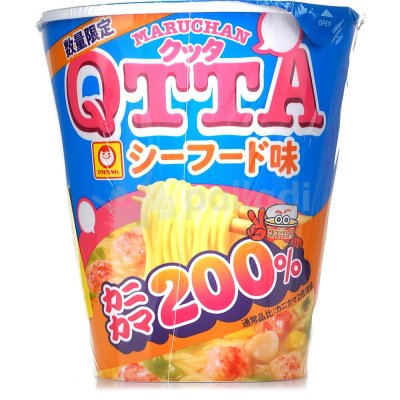 Лапша Marukan QTTA Seafood Ramen 78г с пшеничной лапшой на соевом бульоне